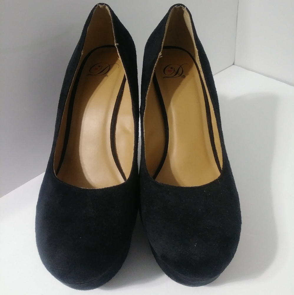 Black Platform Wedge shoes